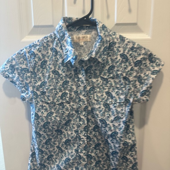 Shyanne Other - Shyanne Kids Blue Floral Button Down Shirt